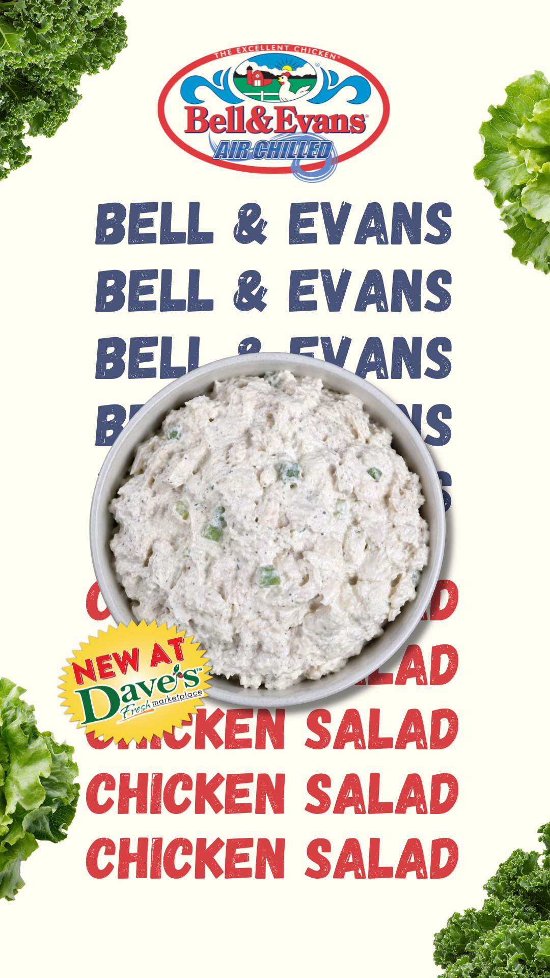 New Bell & Evans Chix Salad 
